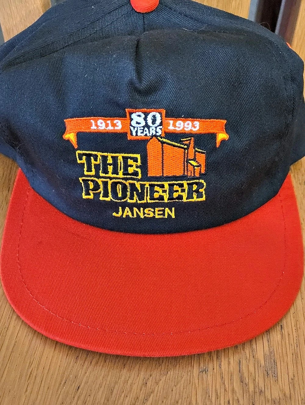 Retro The Pioneer Grain Elevator Hat 80th Anniversary Jansen Snapback 1913-1993